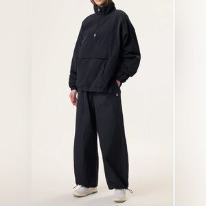 Fila Hailey Bieber Crinkle Black Pants Women's Pant